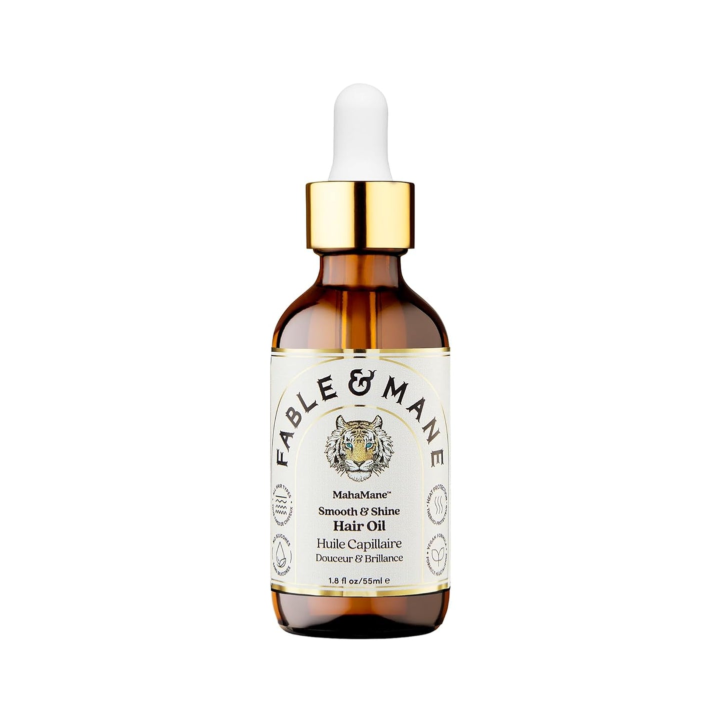 MahaMane Smooth & Shine Hair Serum - Protective Oil Treatment for Dry, Damaged Hair | 1.8 FL Oz