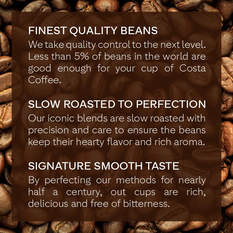 Costa Coffee Whole Bean Signature Blend, Medium Roast - 12 Oz