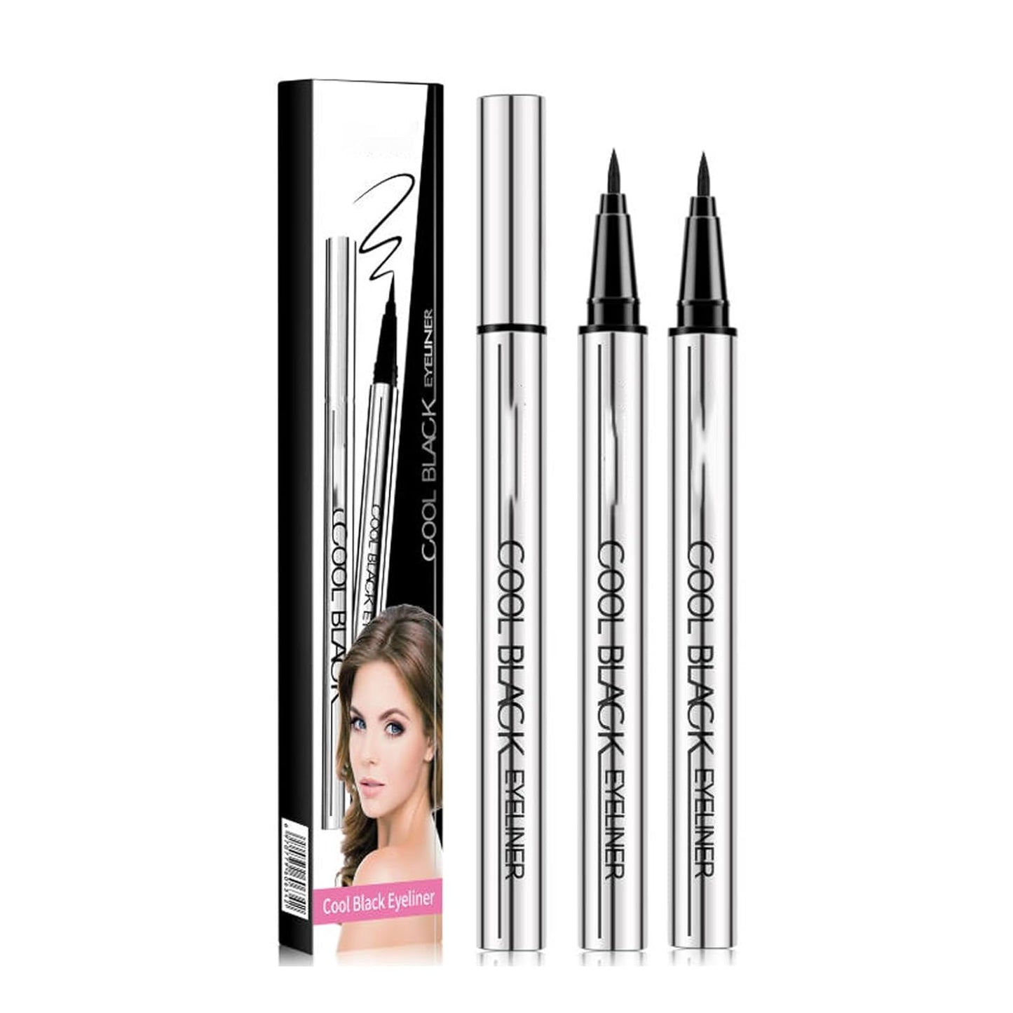 Long-Lasting Waterproof Eyeliner - 24-Hour Smooth Application, Ultra-Creamy Texture | 2PCS