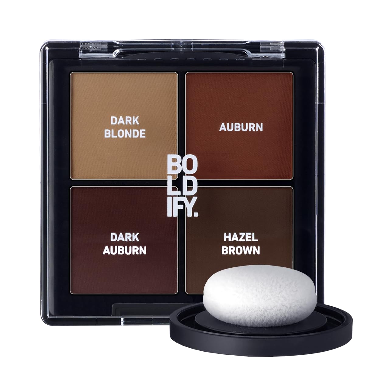 BOLDIFY Hairline Powder - Water-Resistant Root Touch Up for Gray Coverage | 10g Medium Brown, 24-Hour Stain-Proof