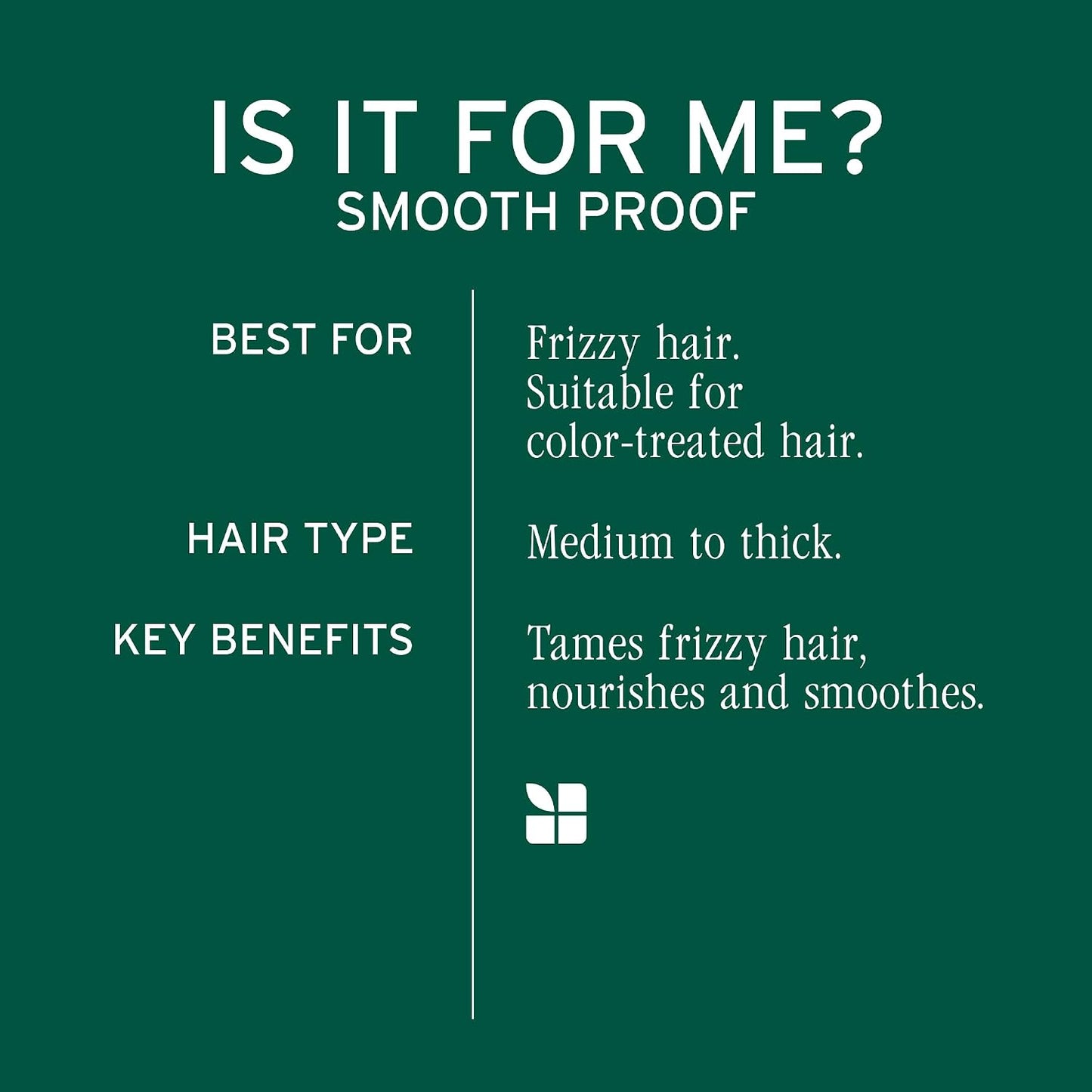 Biolage Smooth Proof Shampoo & Conditioner Set - Frizz Control for Frizzy Hair | Paraben & Silicone-Free, Vegan