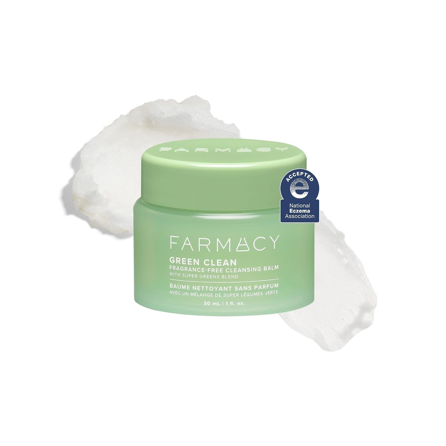 Farmacy Sensitive Skin Makeup Remover Balm - Green Clean Waterproof Oil Cleanser | Hydrating & Fragrance-Free (30ml)