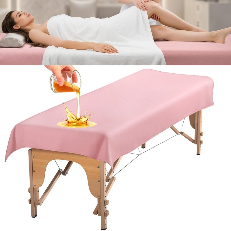 Massage Table Cover for Esthetician Beds, Reusable PU Leather Lash Bed Cover Well Protected Massage Bed in Therapy Facial Spa Tattoo Beauty Salon, Waterproof Wax Sheet Easy to Wipe Oil Stains