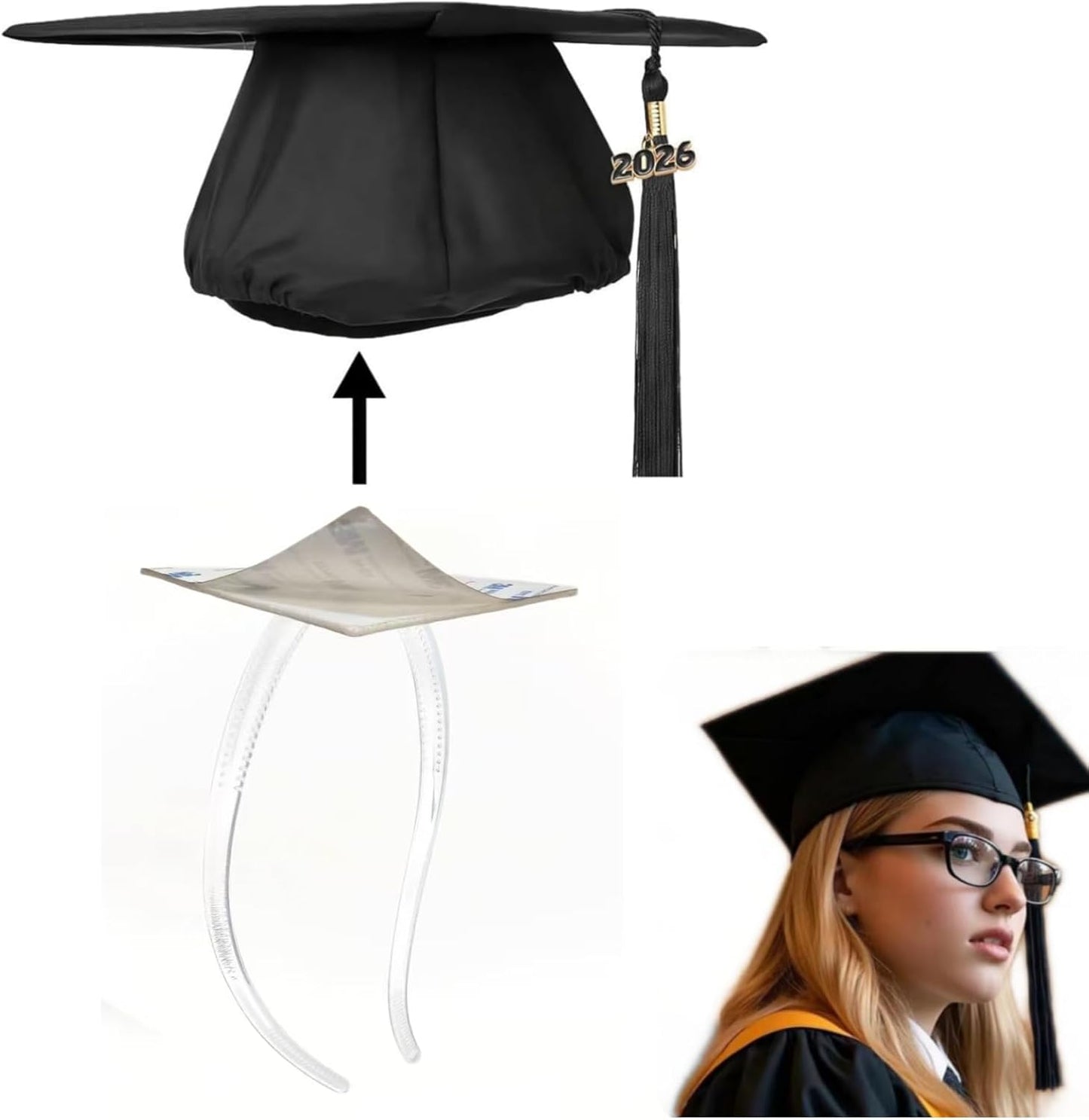 Graduation Cap Headband - Stylish Accessory for Glasses Wearers | Perfect for Graduates