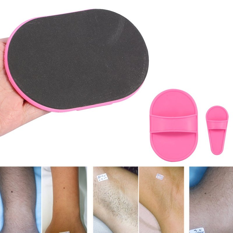 Hair Removal Exfoliating Pad Set, Body Depilation Pads with Replacement Sanding Pads, Physical Hair Removal Tool for Legs and Arms Skin Care