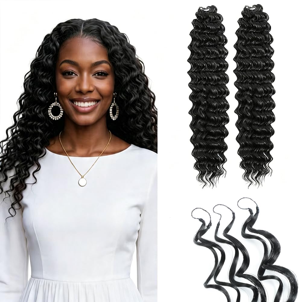 Ajsowju Feather Crochet Hair for Black Women, 18 Inch 100 Strands, 4#