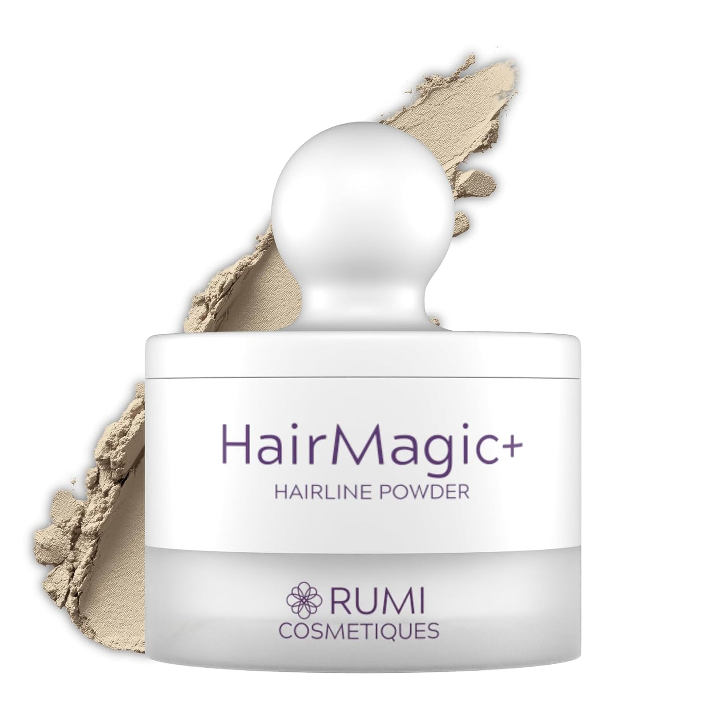 HairMagic+ Root Touch Up Powder - Instant Gray Coverage & Hairline Filler | Water-Resistant, Natural Finish with Argan Oil & Vitamin E (Dark Brown)