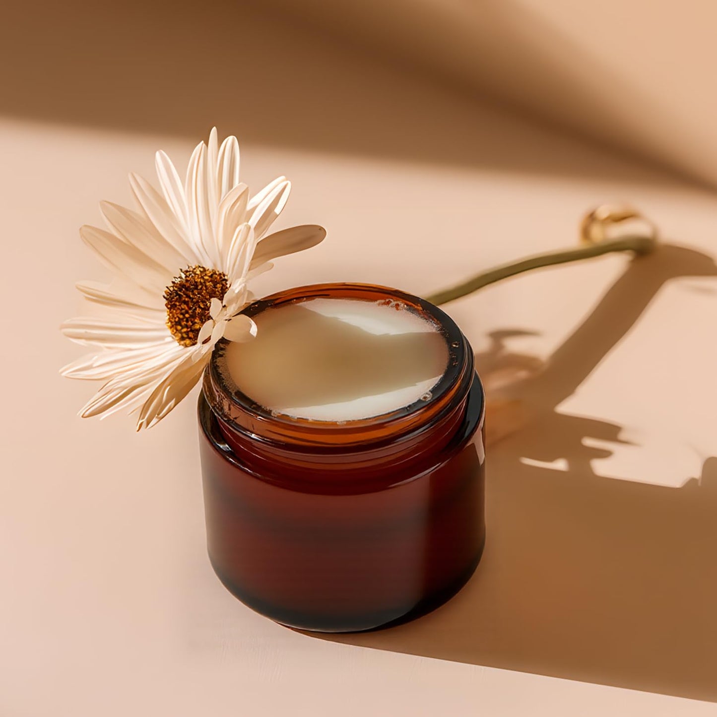 11 Hoa Kinh 2oz Jars with Lids 40 Pack Amber Glass Jars with Lids Empty Cosmetic Containers Round Airtight Glass Jar with Black Lid for Storing Lotions Powders Ointments
