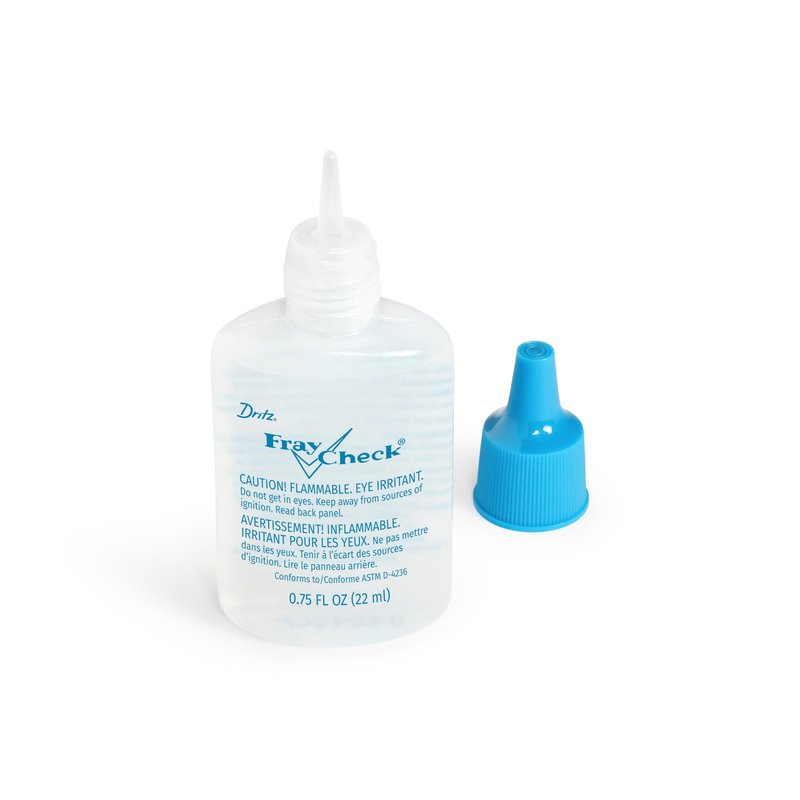 Dritz Fray Check Liquid Seam Sealant 2-Pack – Permanent Clear Fabric Edge Protector to Prevent Fraying and Secure Thread Ends – 0.75 oz Bottles