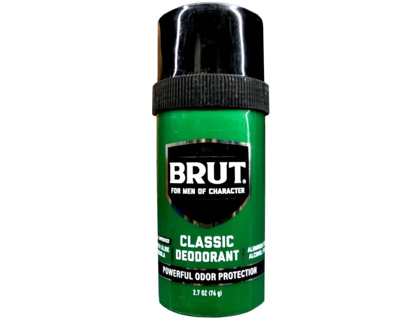 Brut Round Solid Deodorant For Men, 2.5 oz (Pack of 3) Packaging May Vary
