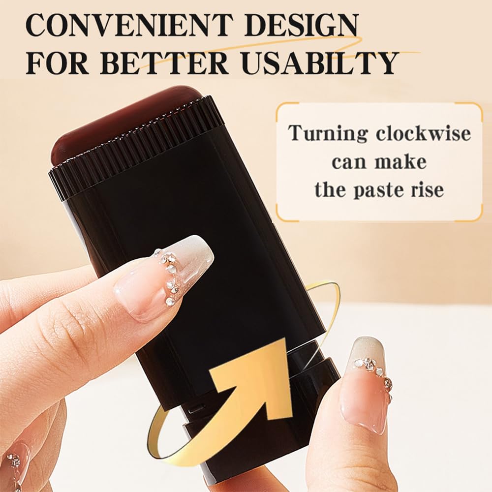 Root-Touch-Up Hair Color Stick & Comb - Instant Waterproof Black Dye for Gray Coverage | Portable 2-in-1 Cream Formula