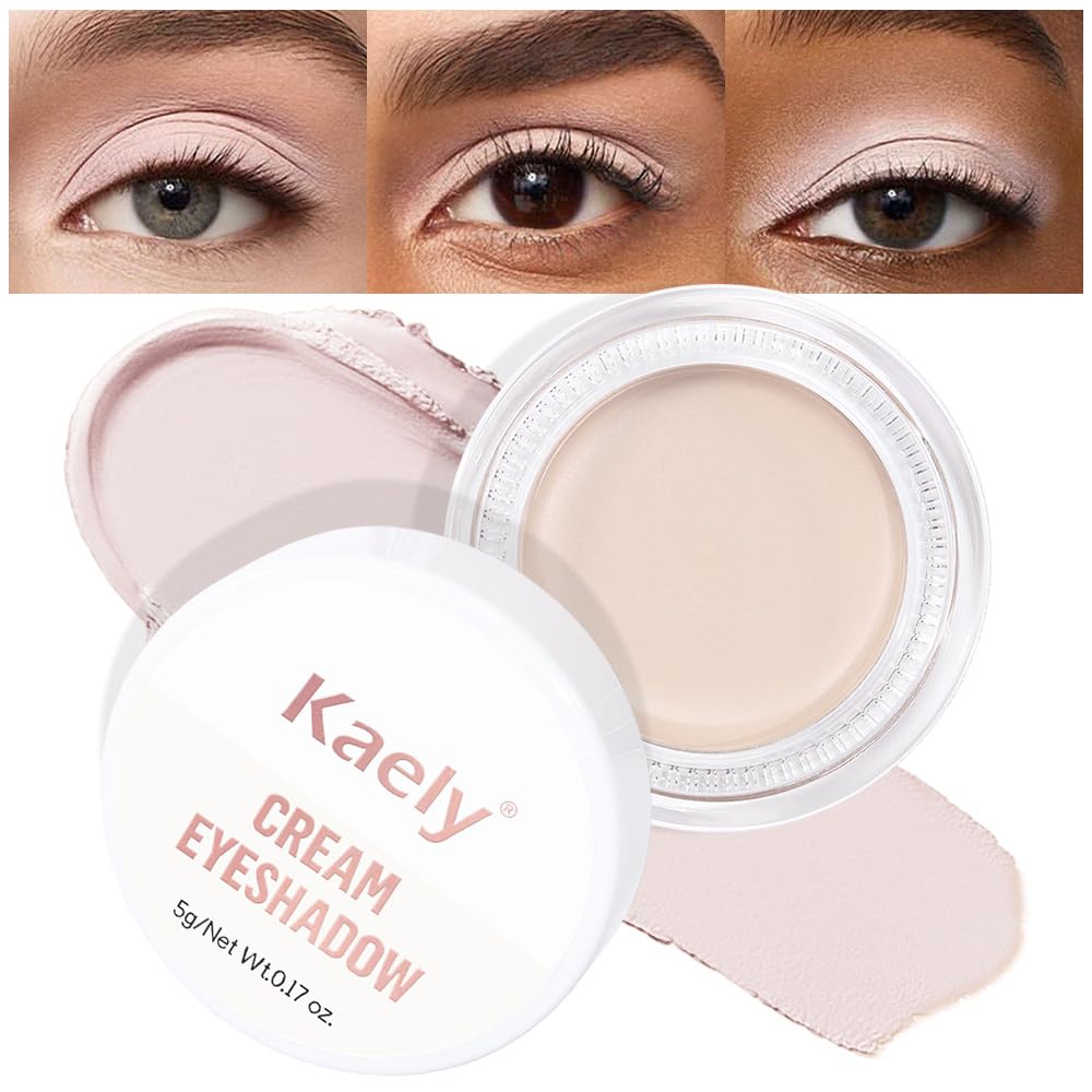 Matte Cream Eye Shadow Palette - Highly Pigmented Monochrome Colors | Waterproof & Blendable for Mature Skin