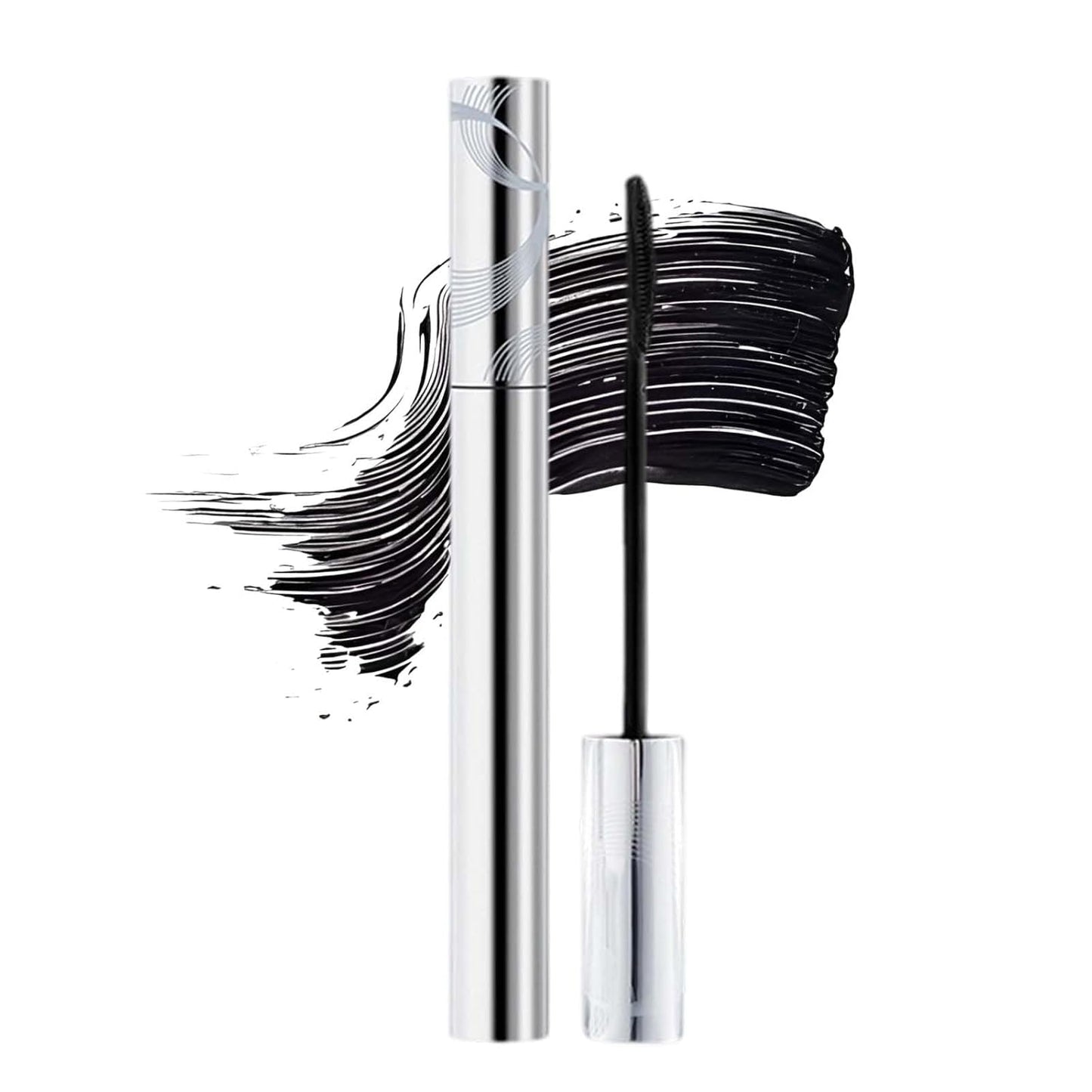 Iron Mascara - 3D Curling & Volumizing Waterproof Mascara | Black, Washable, Smudge-Proof for Lengthened Lashes