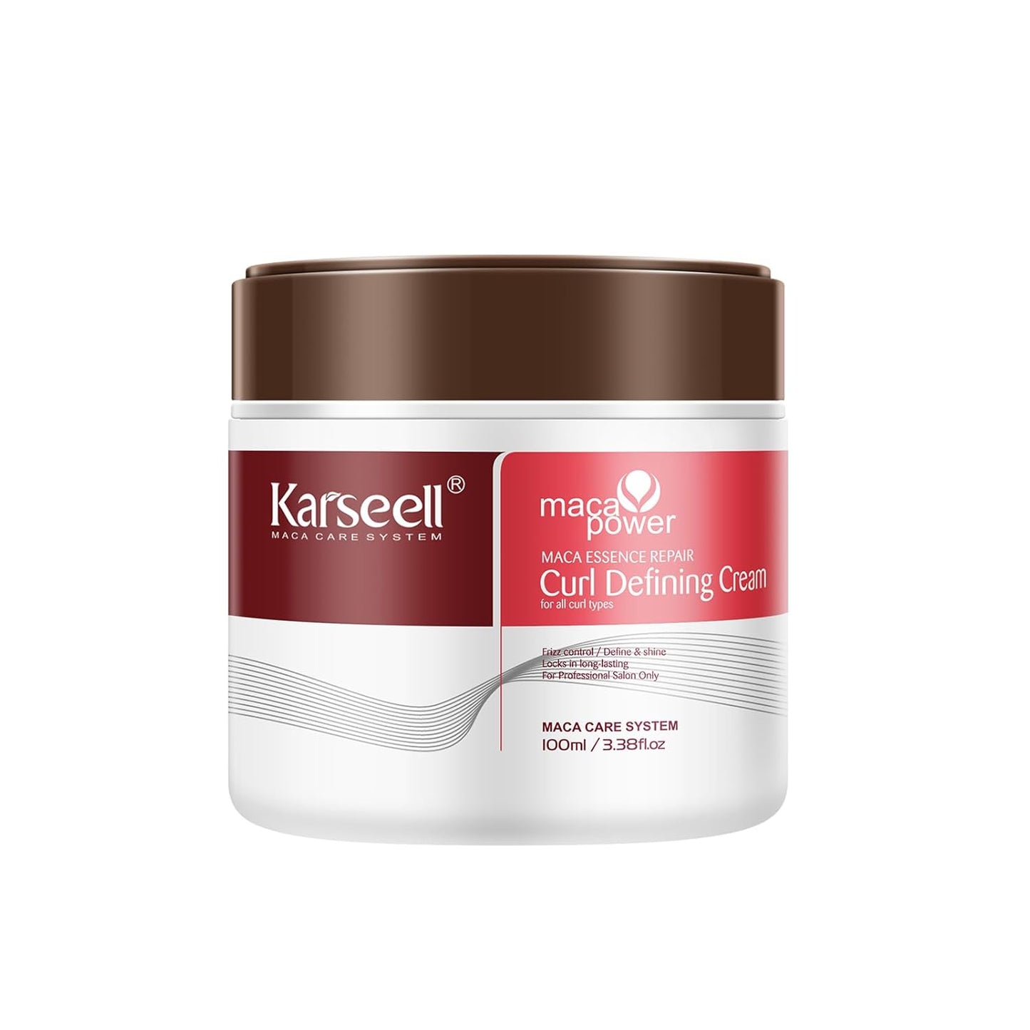 Karseell Curl Defining Cream - Leave-In Styling for Wavy, Curly & Coily Hair | Controls Frizz & Adds Shine, 100 mL