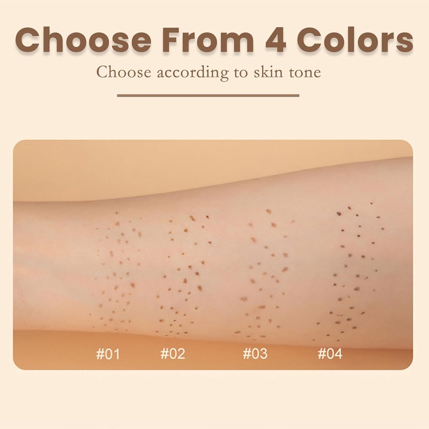 Freckle Pen - 2 PCS Waterproof Faux Freckle Stamp for Natural Makeup | Quick Dry, Medium Size
