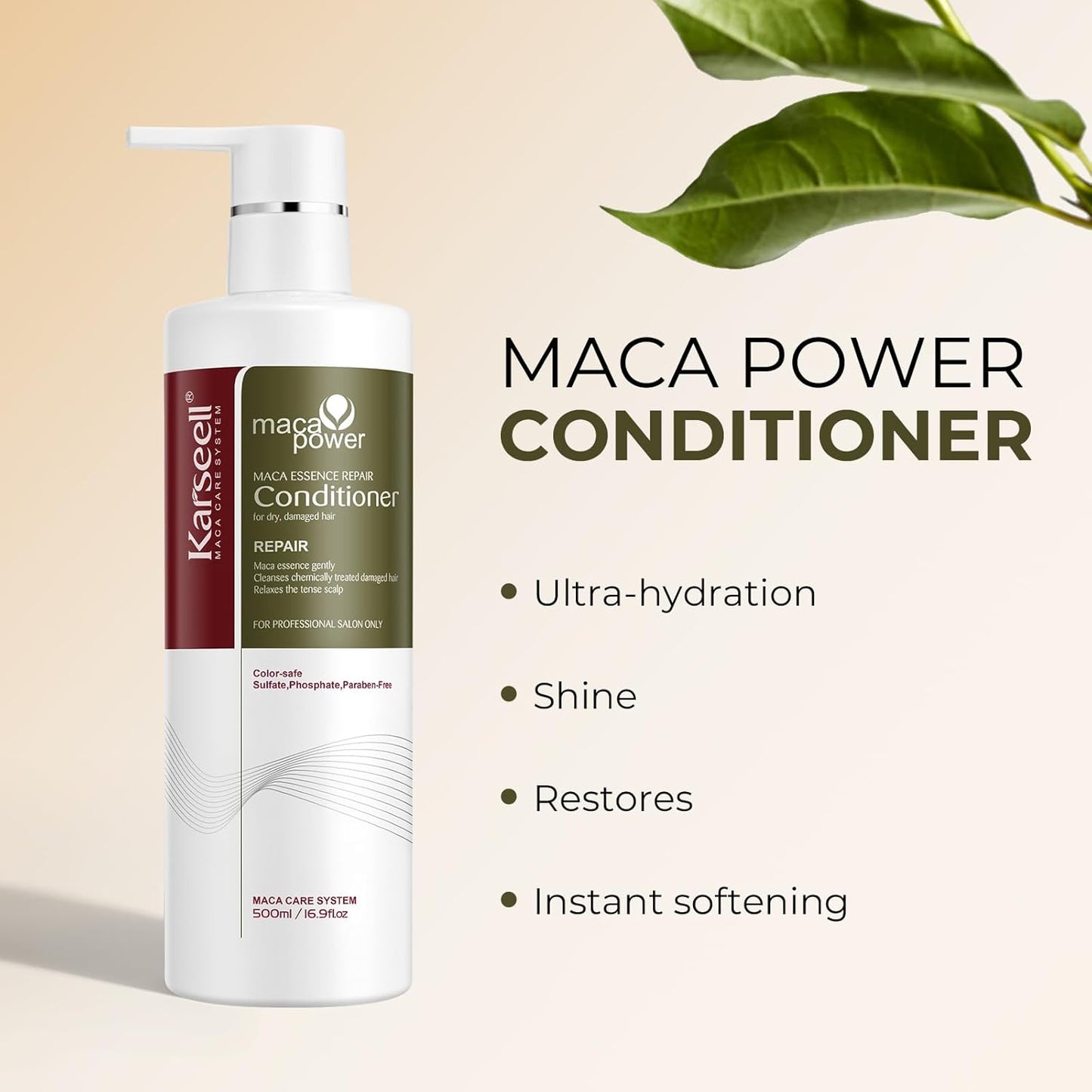 Karseell Collagen Hair Treatment Set - Repairing Shampoo & Conditioner for All Hair Types | 16.9 fl oz Each