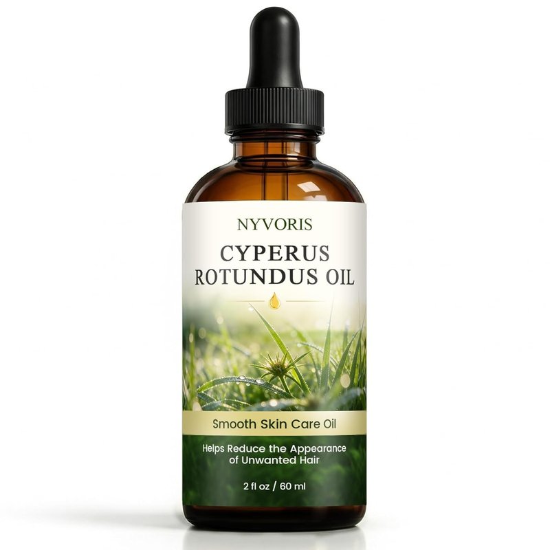 Cyperus Rotundus Oil for Hair Removal - Organic Cold-Pressed Moisturizing & Soothing Body Oil | 1 Pack