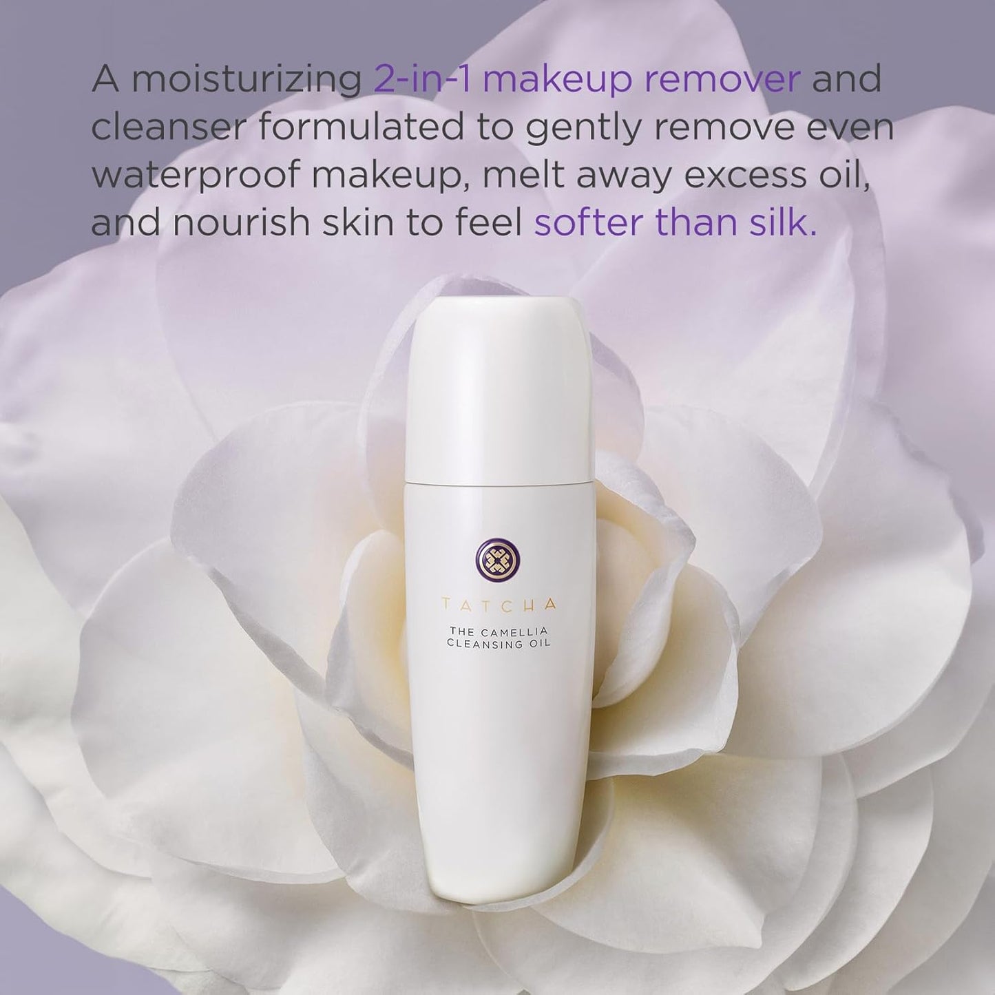 TATCHA Pure One Step Camellia Cleansing Oil - 2-in-1 Makeup Remover & Face Wash | 150 ml / 5.1 oz