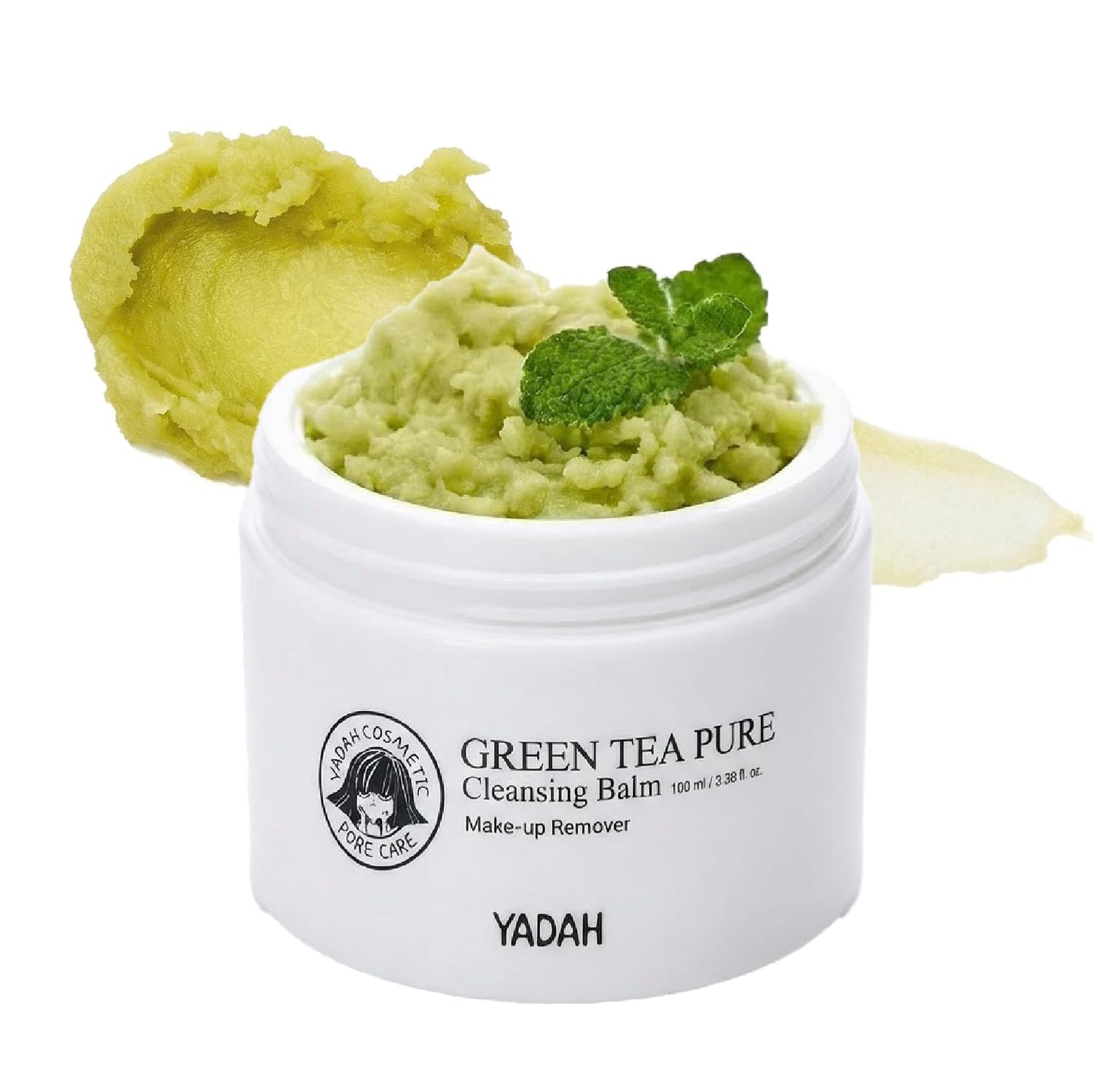 YADAH Green Tea Matcha Cleansing Balm - Gentle Makeup Remover for Sensitive Skin | Hydrating & Vegan (3.38 fl oz)