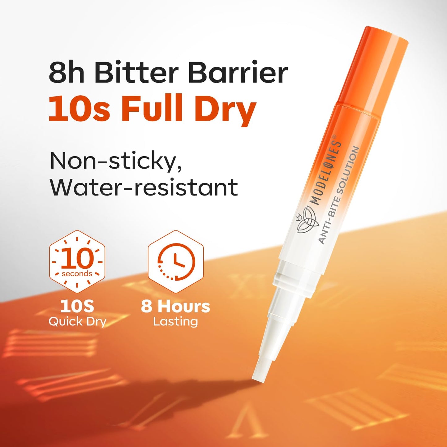 modelones Nail Biting Prevention for Kids - Bitter Thumb Sucking Deterrent - Quick Dry No Bite Nail Polish Pen - Stop Biting for Adults - Nail Repair & Care - Safe & Effective Solution For Age 1+