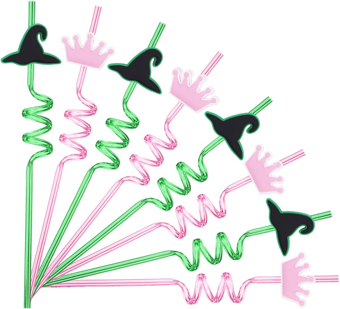Spider Web Straws - Superhero Theme Party Favors | Plastic Silly Straws for Birthday Goodie Bags & Decorations