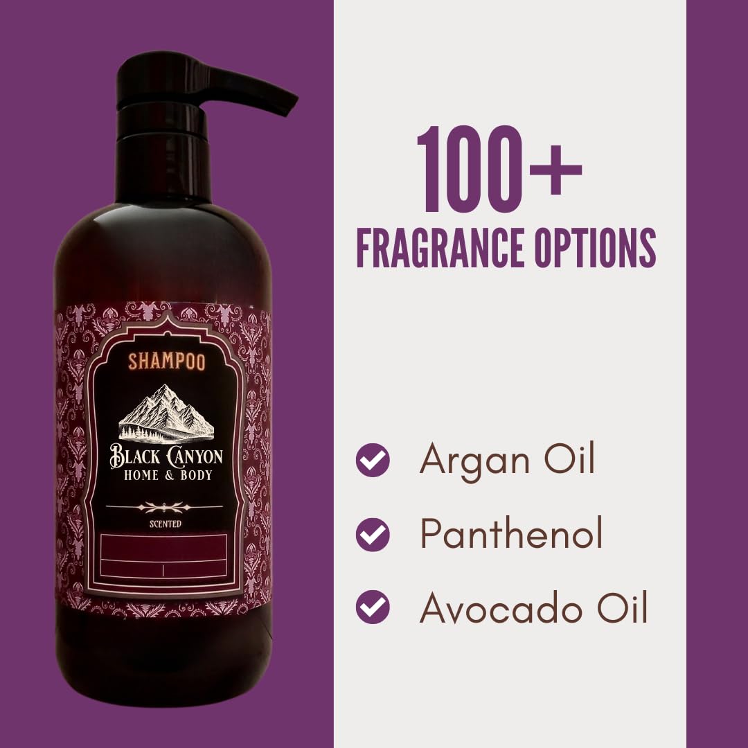 Black Canyon Argan Oil Shampoo - Black Currant Vanilla Scent | 16 Oz