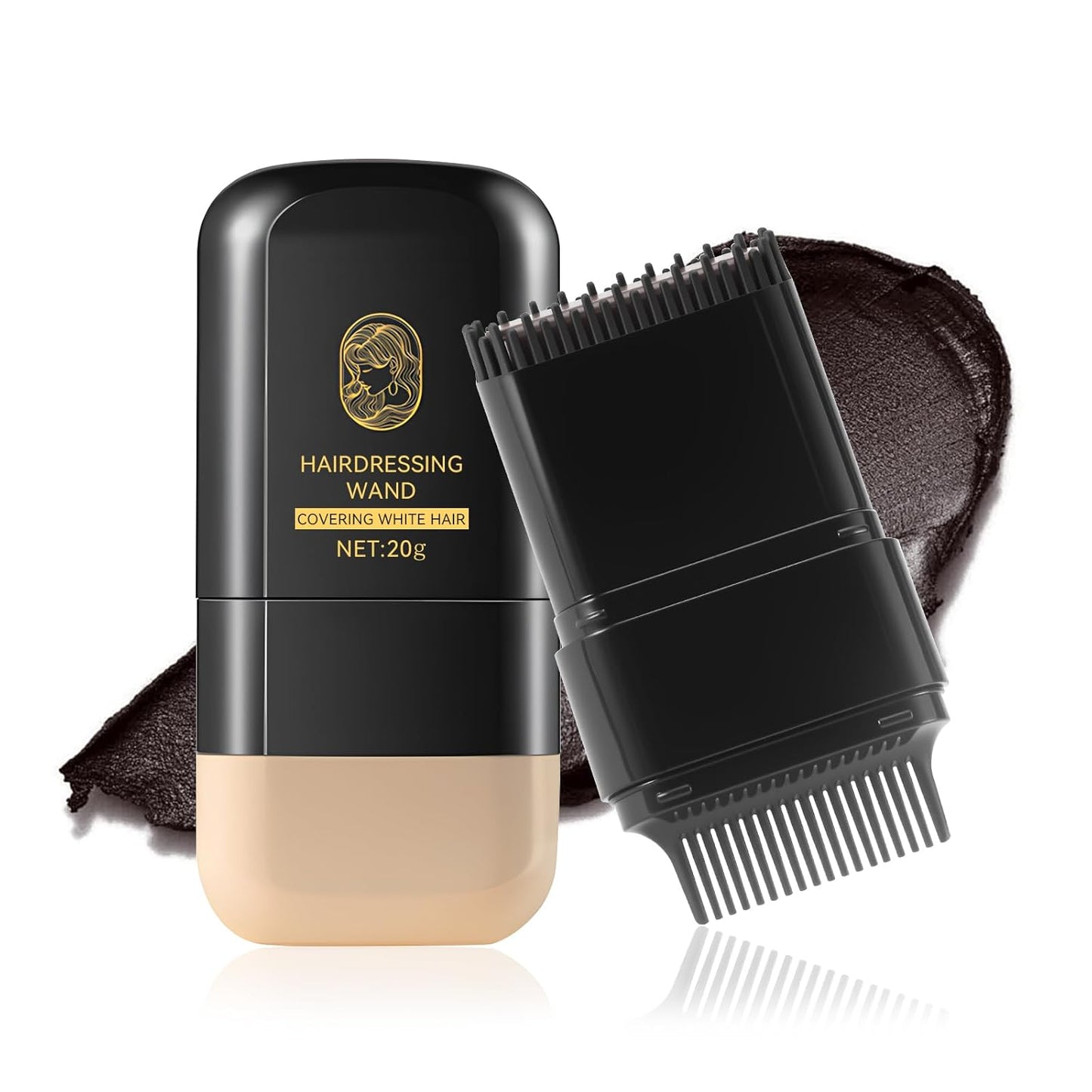 Gray Hair Cover Up Stick - Instant Hair Concealer Cream for Men & Women | Seamless & Natural Temporary Color