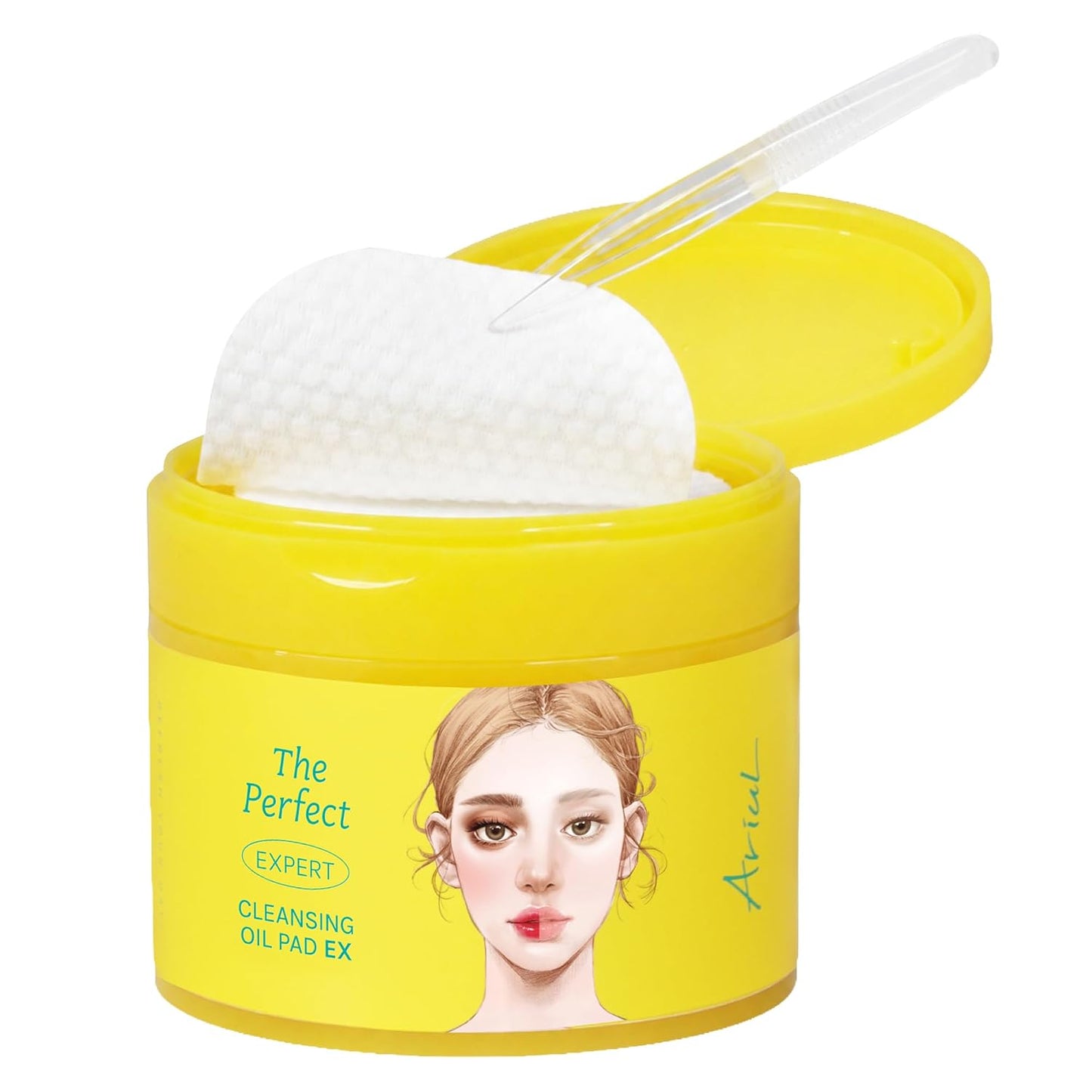 Ariul Cleansing Oil Pads EX - Korean Makeup Removal Wipes with Plant Extracts | Hydrating Facial Cleanser (60 Sheets)