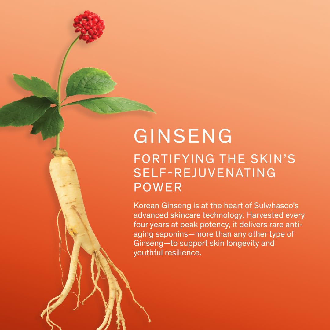Sulwhasoo Concentrated Ginseng Cleansing Foam | Hydrating Korean Facial Cleanser | Removes Makeup, Dirt & Oil | Gentle Daily Face Wash for Dry, Normal & Sensitive Skin
