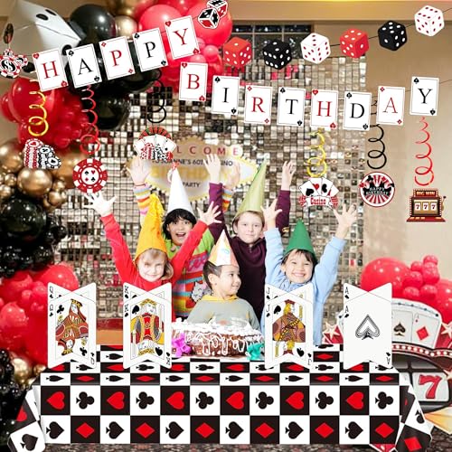 Casino Theme Party Decorations Set - Birthday Supplies Kit