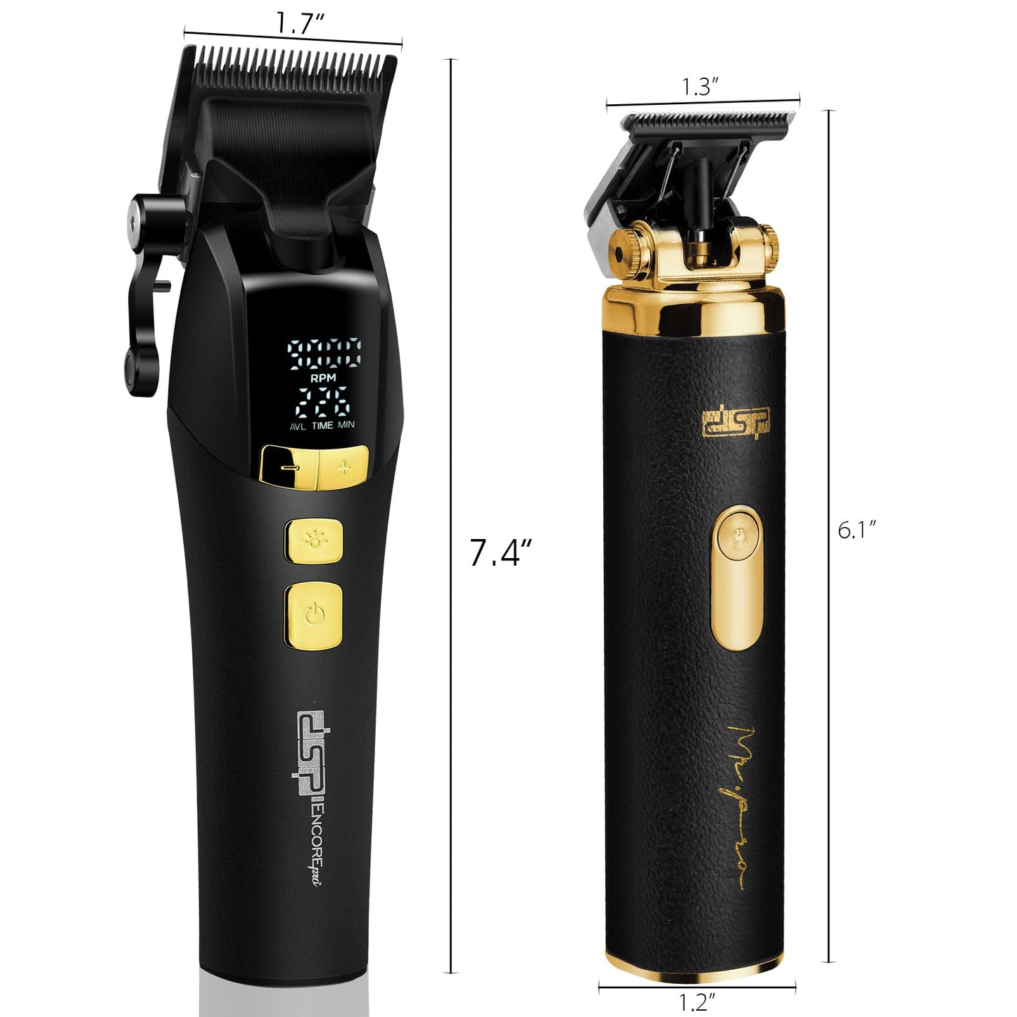 DSP Hair Trimmer for Men, Cordless Beard Trimmer, Adjustable Head Angle, Beard Edger, Grooming Cutting Kit, Ceramic Blade, Plug and Play
