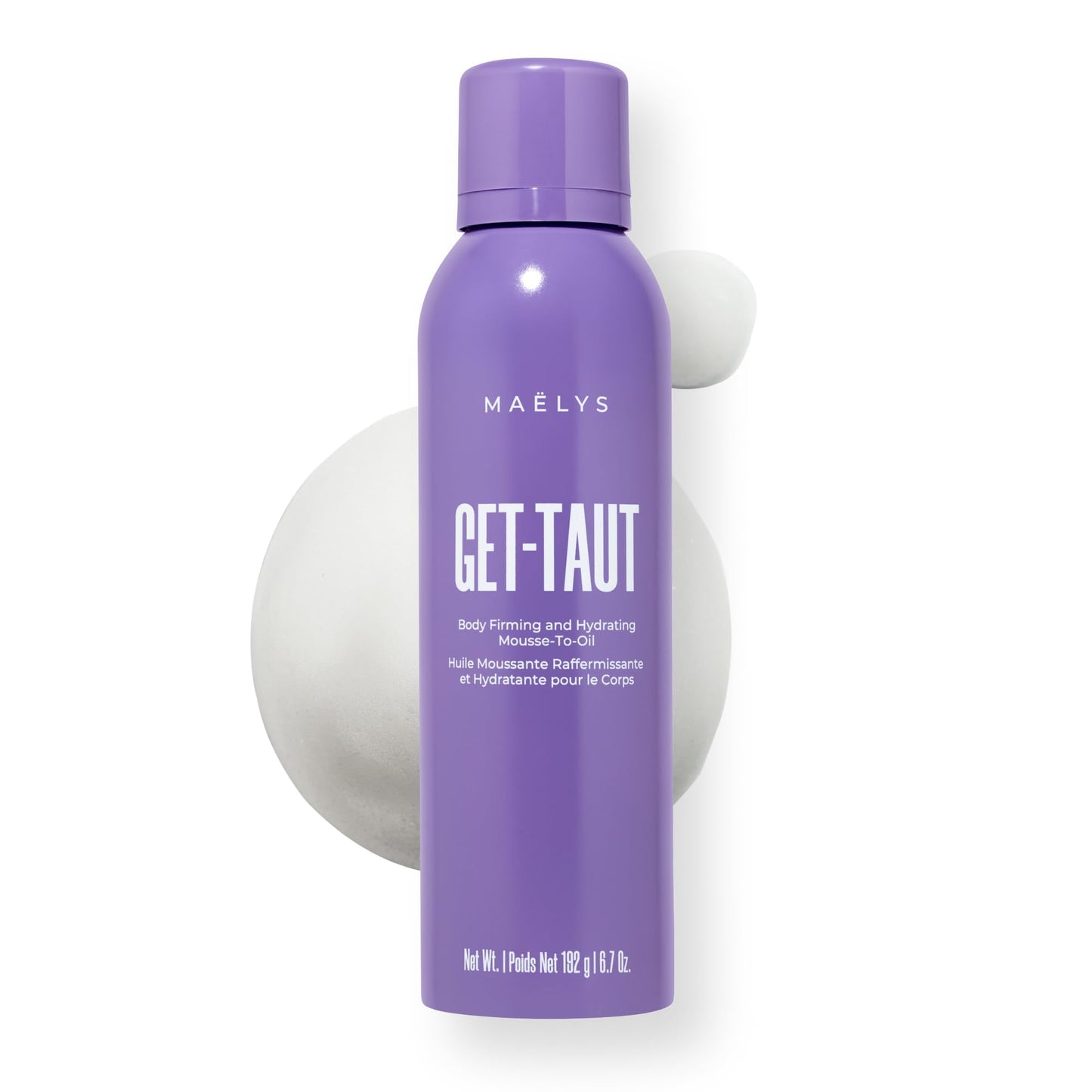 MAËLYS GET-TAUT Hydrating Mousse-to-Oil Body Oil - Glaucine & Sacha Inchi Nourishing Formula for Dry or Crepey Skin - Silky Body Oil for Women (6.7 oz)