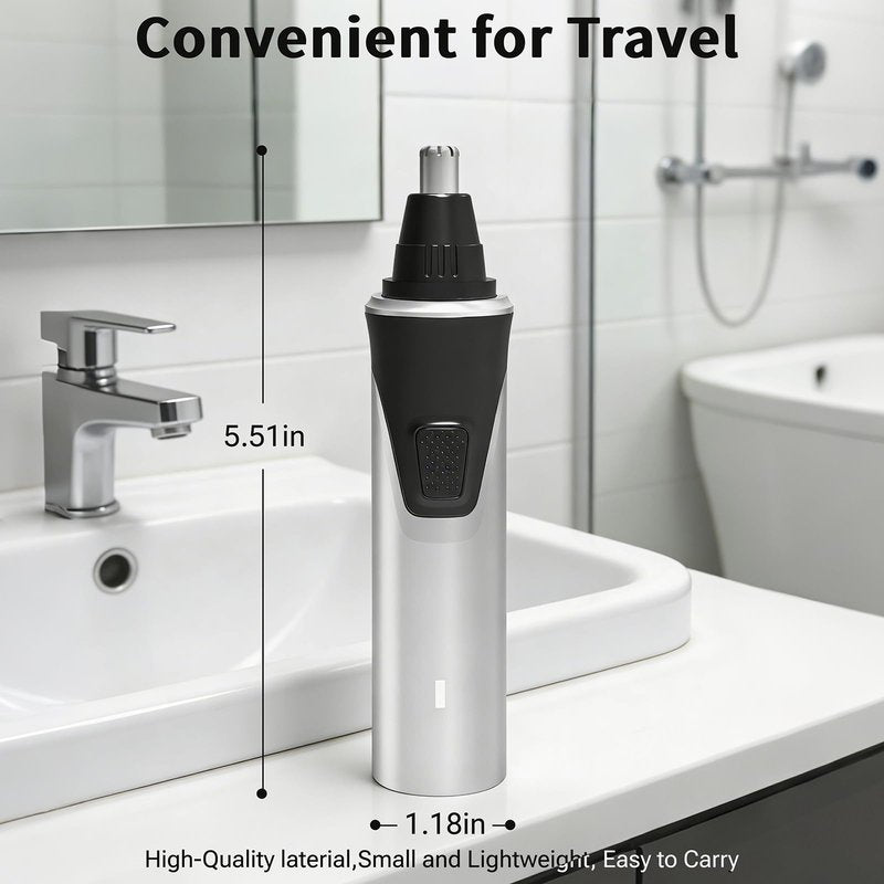 Gorzhesua Electric Nose Hair Trimmer for Men, 2026 Professional 2 in 1 Painless Rechargeable Nose and Ear Hair Clipper, IPX7 Waterproof, Type-C Fast Charging, 6-Month Battery Life,Nose Hair kit