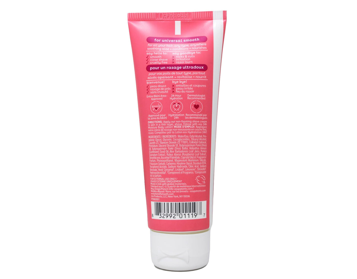 Evolution- of- Smooth Shave Cream Pomegranate Raspberry, 2.5 oz for Women (4 Pack)