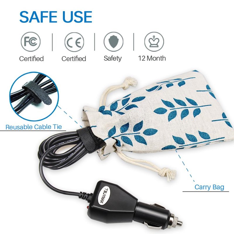 12 Volt Car Vehicle Lighter Adapter for Spectra S1, S2 Breast Pump - Replacement Power Adapter for Spectra S1,S2 Pumps Made After Feb 2015