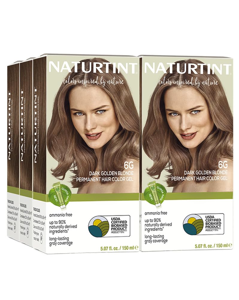Naturtint 7N Hazelnut Blonde Permanent Hair Color | Ammonia-Free, Vegan, 100% Gray Coverage, Long-Lasting Results