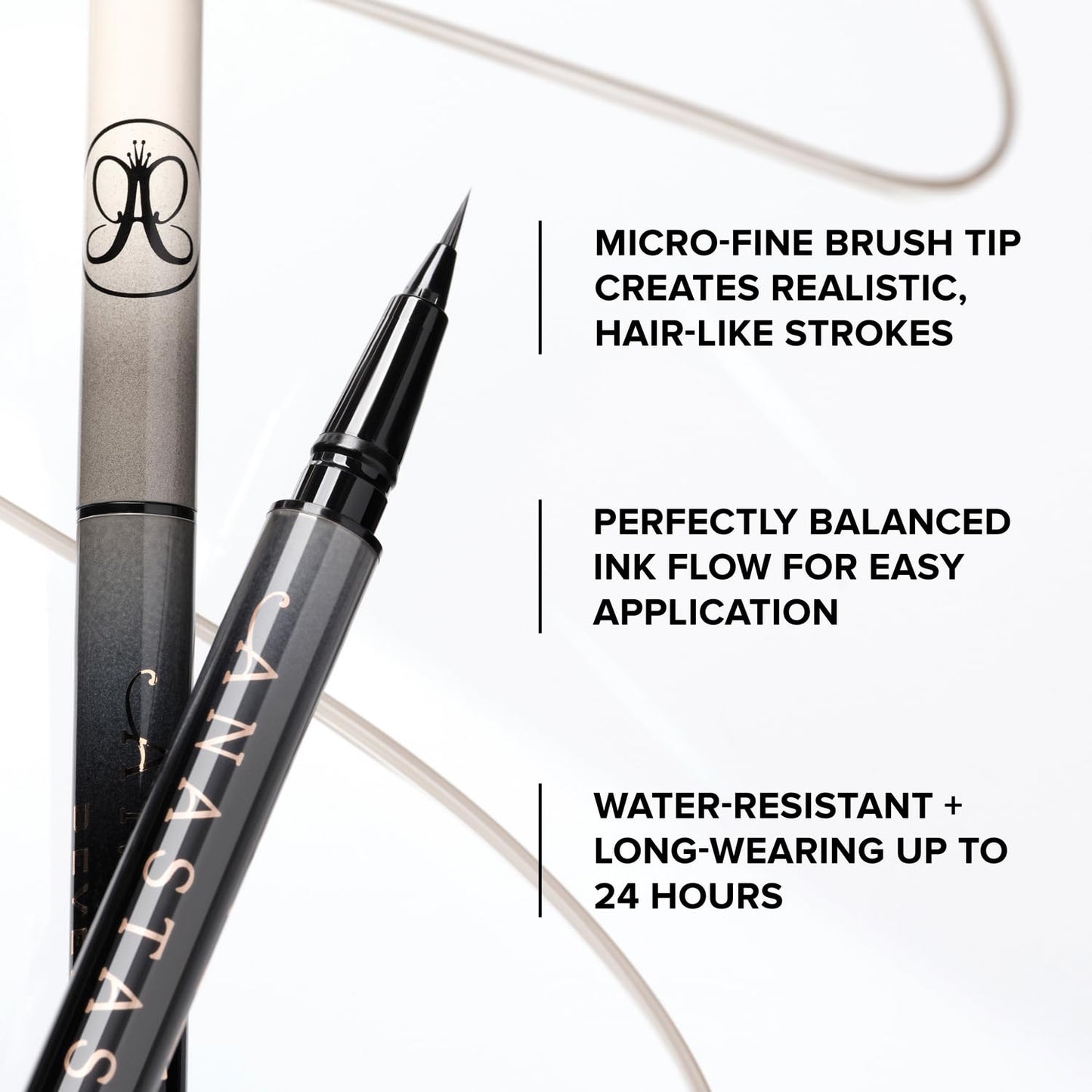 Anastasia Beverly Hills Microstroke Brow Pen - Waterproof Liquid Brow Definer with Fine Brush Tip for Natural-Looking Brows