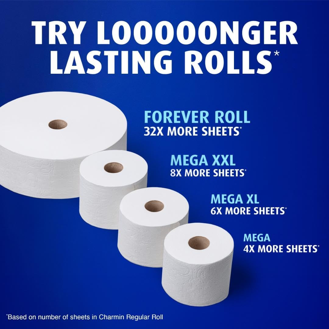 Charmin Ultra Soft Toilet Paper - 6 Mega Rolls | Equivalent to 24 Regular Rolls