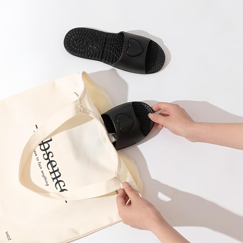 Travel Shower Shoes - Foldable Non-Slip Slippers for Unisex | Lightweight EVA Quick-Drying Spa Slides