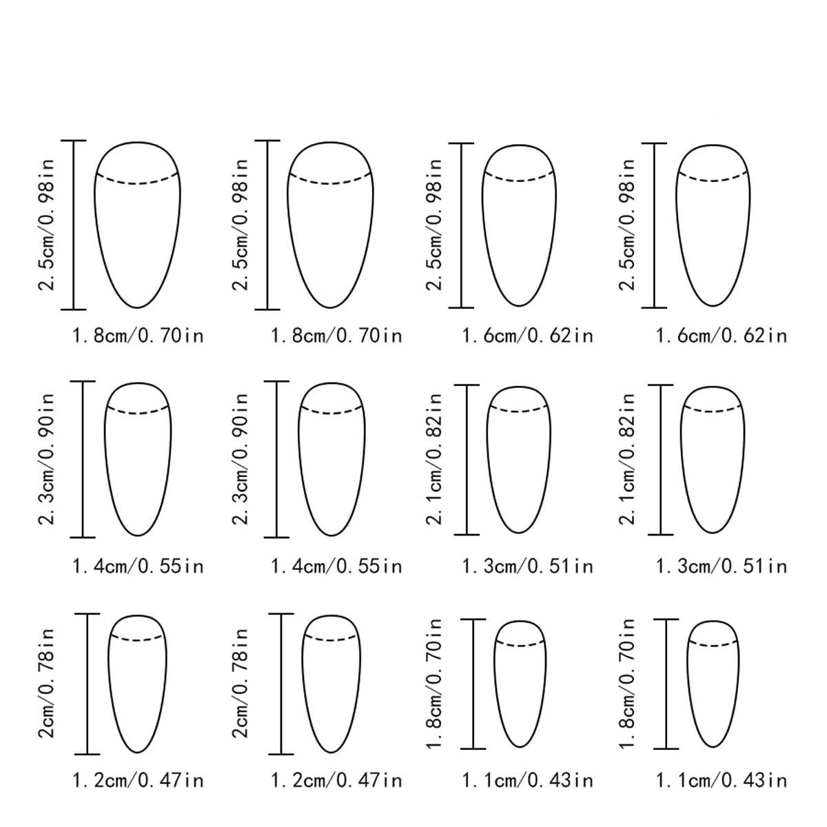 4th of July Press on Nails Medium - Almond Patriotic Fake Nails with Gingham, Star & Flower Designs, Independence Day False Nails for Women 24Pcs