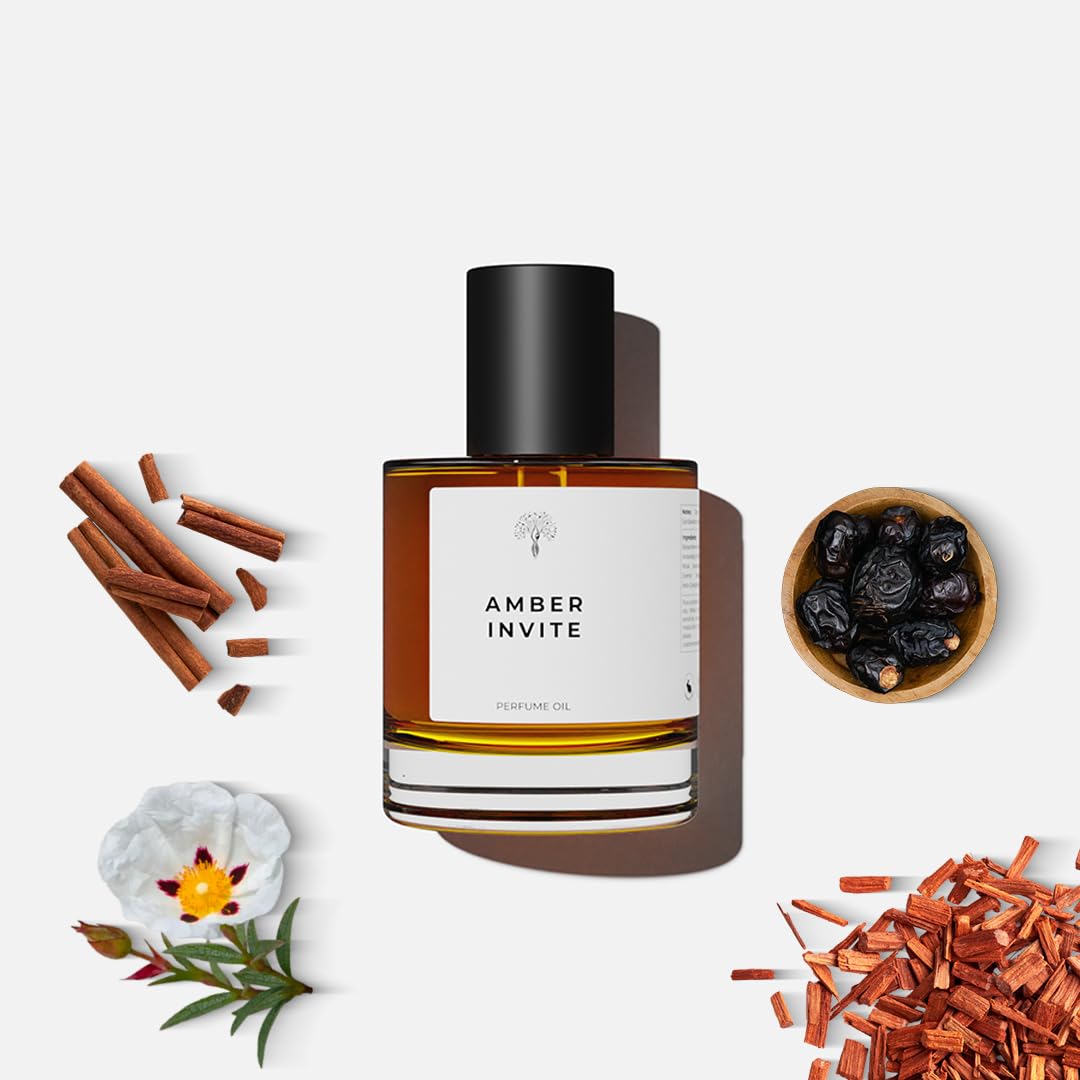 Eternal perfume oils Amber Invite Perfumes for women Alcohol Free Womens Perfume Long Lasting Eau De Parfum 1.69 FL Oz with 1 FL Oz Designer Perfume (Pack of 2)