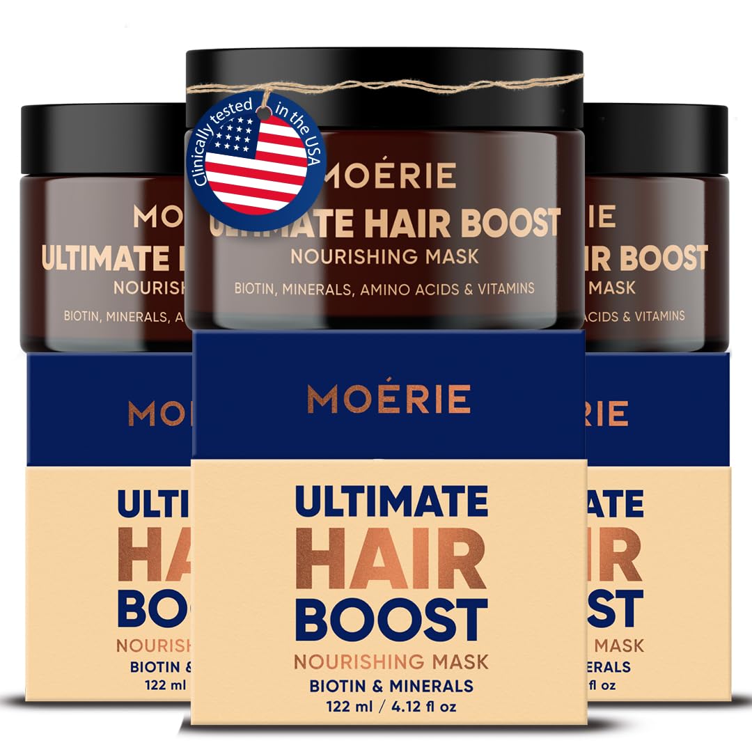 Moerie Hair Growth & Repair Mask | Vegan Hair Loss Treatment for Thicker, Fuller Hair - Paraben & Silicone Free