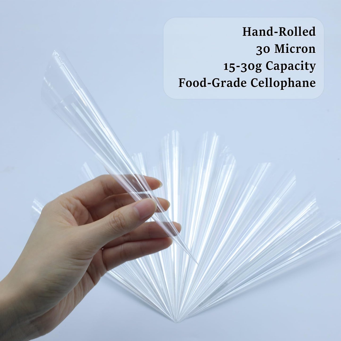 25Pcs Empty Henna Cones with 10 Caps|Precision 0.1mm Tip-Pre-Rolled Cellophane Applicator for Henna Paste, Jagua Gel, Icing Piping Bags, Fine Tip Paint Applicator -Mehendi Drawing|Beginners & Artists