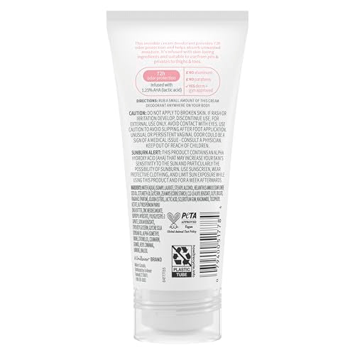 Dove Whole Body Deodorant Cream Raspberry & Rose, 72H Odor Control