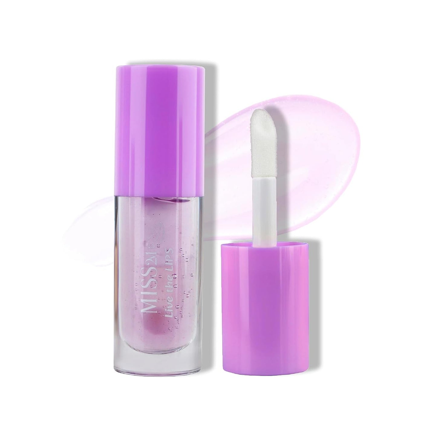 Hydrating Clear Lip Gloss - Nourishing Jojoba Oil Lip Plumper | 01 Strawberry, 0.14 Fl Oz