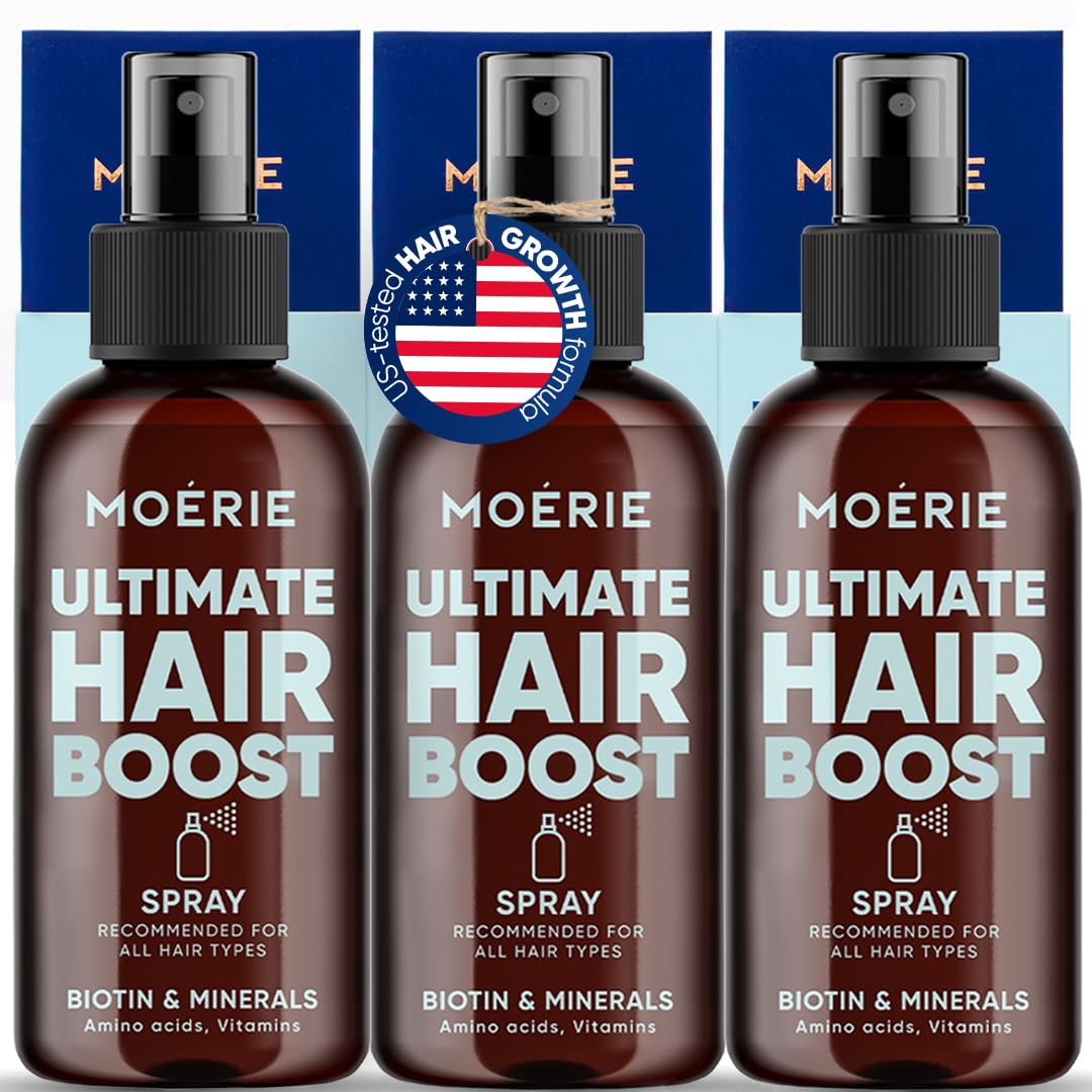 Moerie Hair Growth Serum Spray - Biotin & Rosemary Formula for Thinning Hair | Scalp Care & Regrowth Solution