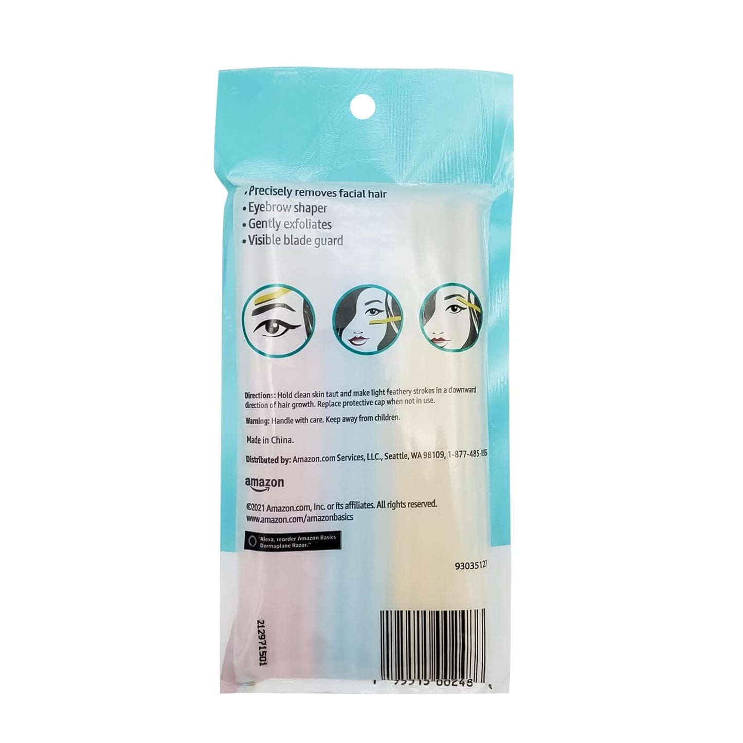 Dermaplane Razor - Peach Fuzz Remover & Face Shaver for Women | Eyebrow Trimmer, Exfoliating Tool, 9 Count
