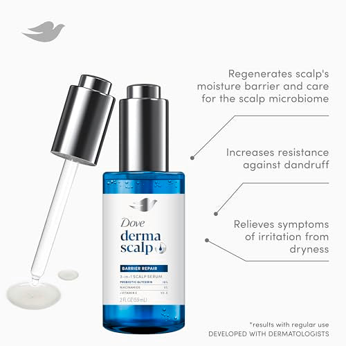 Dove Derma Scalp Dandruff Relief Serum 2oz | Hydrating 3-in-1 Treatment