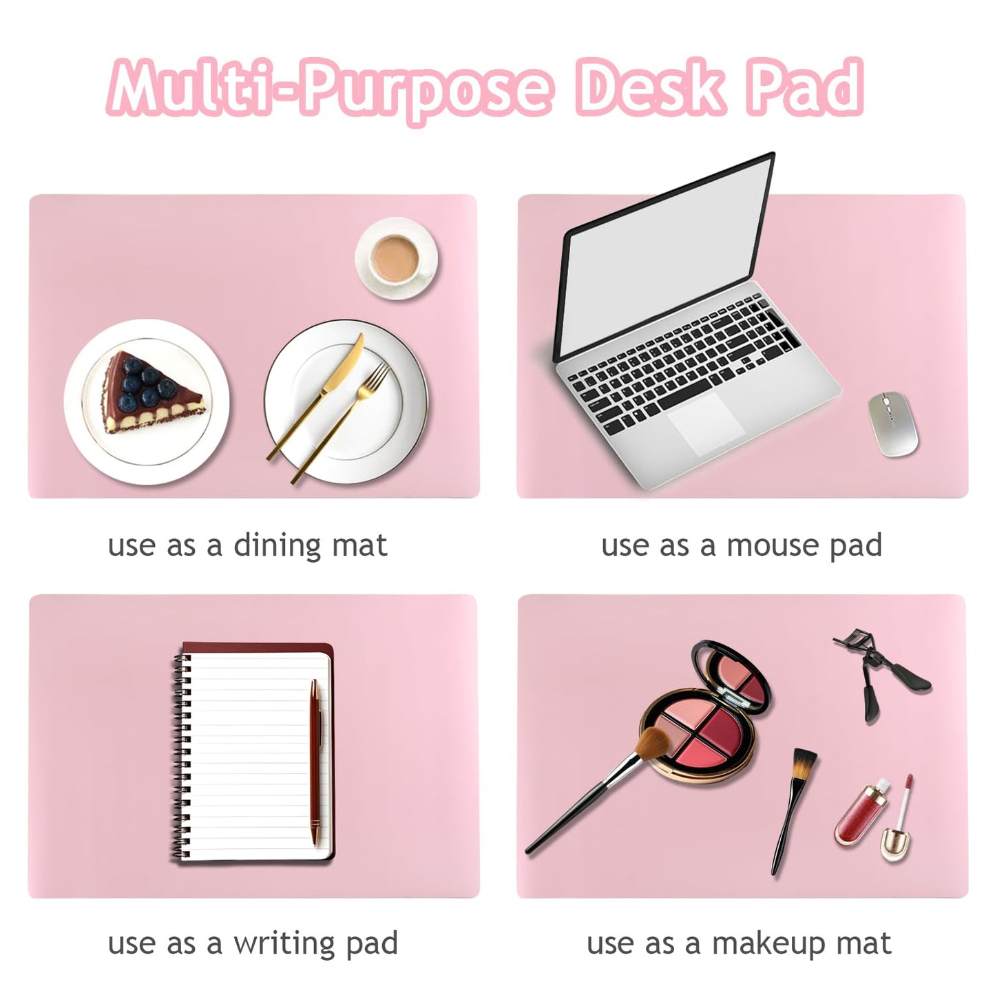 Furtherpretty Nail Mat for Nail Tech, Reusable PU Leather Desk Pad, Foldable Nail Art Table Mat for Home Manicure & Professional Salon, Nail Technician Supplies, Tapete para Mesa de Manicurista