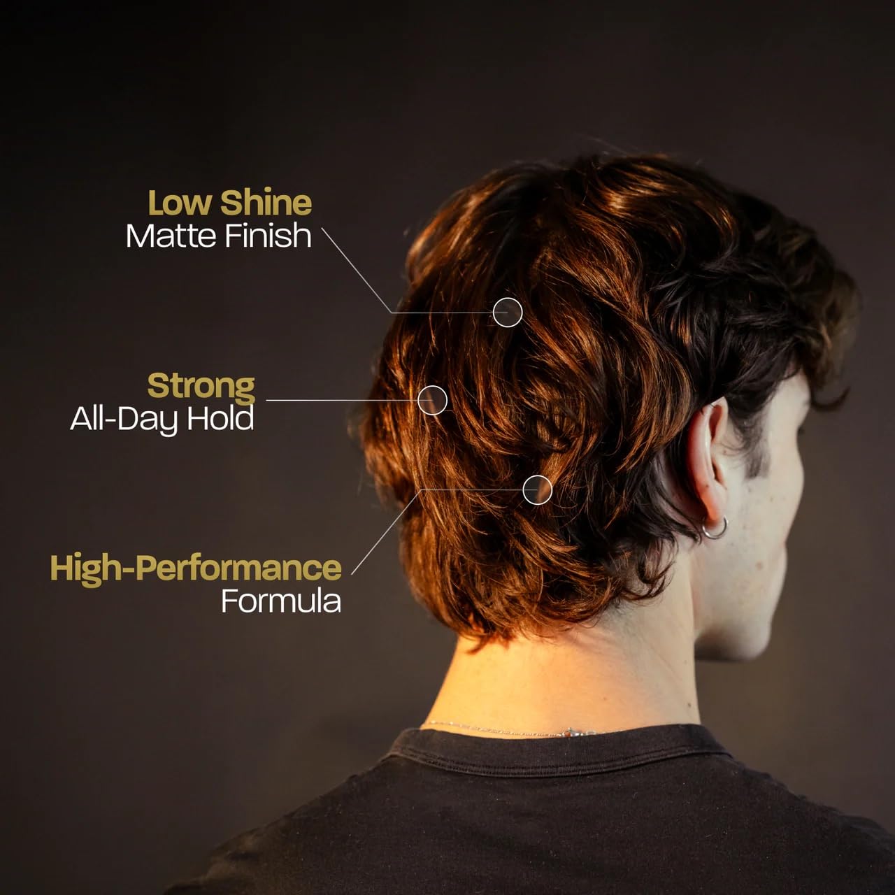 BASED Hair Clay for Men - Strong Hold Texturizing Styling Clay | Santal Sandalwood Fragrance, 3oz
